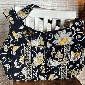 NWOT Vera Bradley yellow black Crossbody Bag